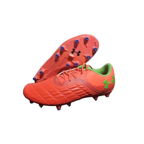 Under Armour Magnetico Pro 3 FG Women Soccer Cleats Size 9 Red/Green 3027497-600 - Picture 1 of 9